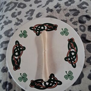 Celtic Knot Design Plate with Handle